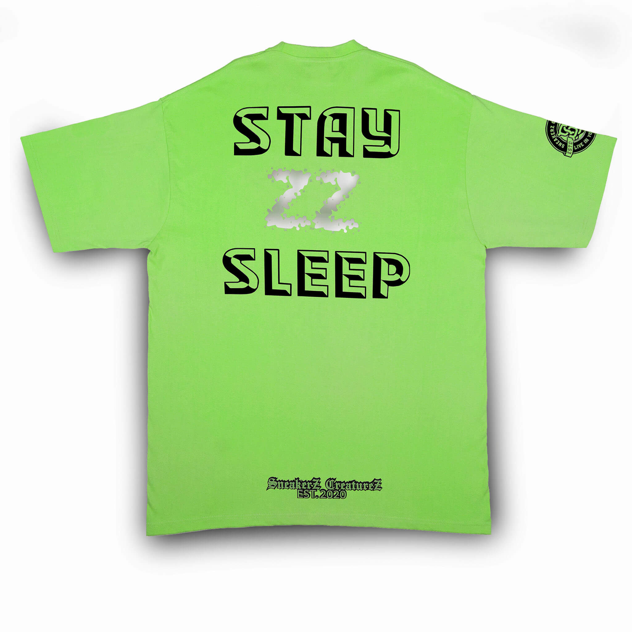 Stay Sleep (ZZ) Tee - Green - SneakerZ CreatureZ